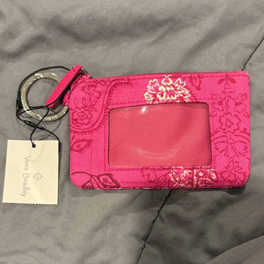 Vera Bradley Fuchsia Floral ID Holder